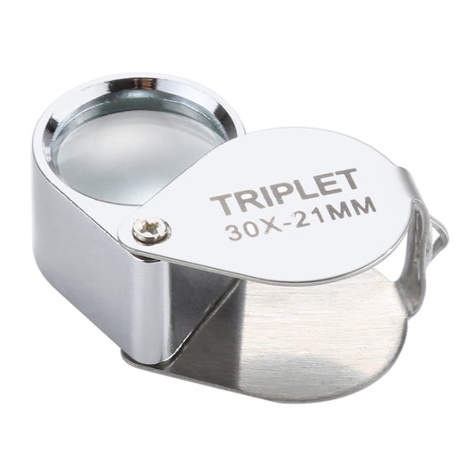 Mini Portable 30X Jewelry Magnifier(Silver) by buy2fix