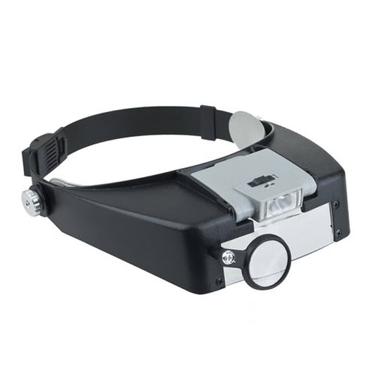 Headband Style 1.5X / 3X / 8.5X / 10X Magnifier with 2 LED Lights(Grey) by buy2fix