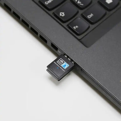 300Mbps Wireless 802.11N USB Network Nano Card Adapter(Black) by buy2fix