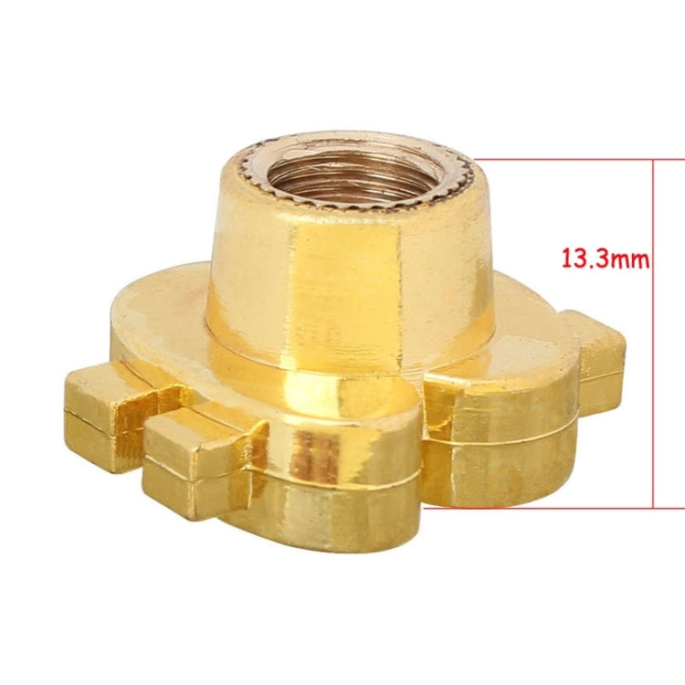 Universal 8mm Dollar Style Plastic Car Tire Valve Caps, Pack of 4(Gold) - In Car by buy2fix | Online Shopping UK | buy2fix