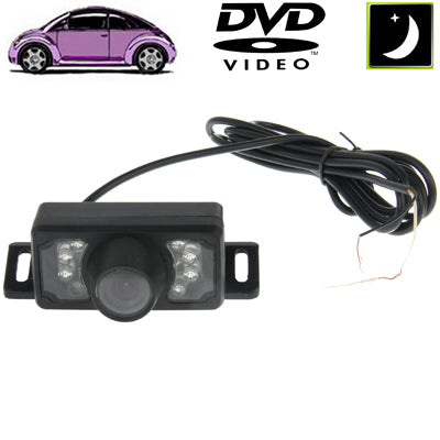 7 LED IR Infrared Waterproof Night Vision Wireless Short Lens DVD Rear View With Scaleplate , Support Installed in Car DVD Navigator , Wide Viewing Angle: 140 degree (WX002)(Black) - In Car by buy2fix | Online Shopping UK | buy2fix