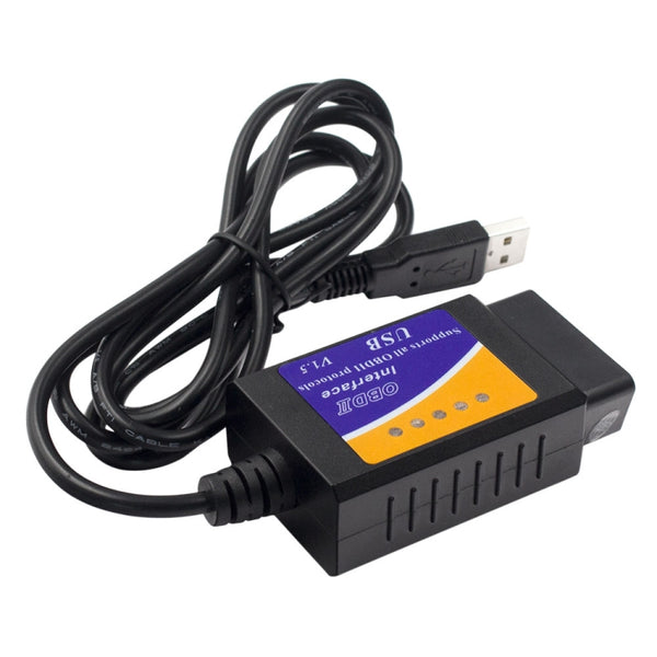 USB ELM327 OBDII Car Diagnostics Tool for Notebook / PC(Black) by buy2fix
