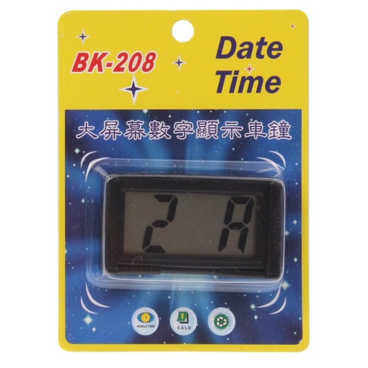 LCD Digital Electronic Car Clock Car Interior Accessory Date Calendar Time Display(Black) - In Car by buy2fix | Online Shopping UK | buy2fix