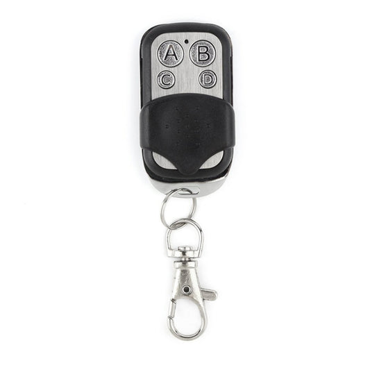 315MHz Metal Wireless Learning Code 4 Keys Remote Control (Black + Silver) by buy2fix