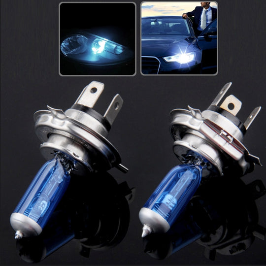 Ampoule halogène, ampoule de phare de voiture super blanche, 12 V/55 W, 6000 K 1700 LM (paire)