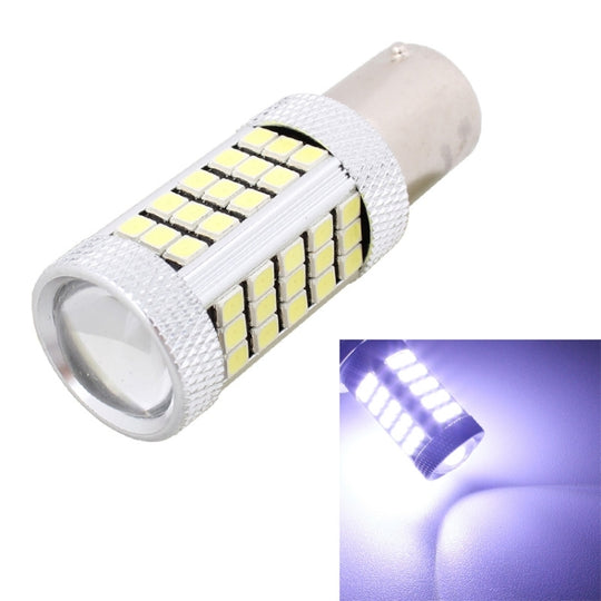 2 pièces 1156/BA15S 12.6W 630LM 6500K lumière blanche 2835 SMD 66 LED frein/feu de direction de voiture, DC12V