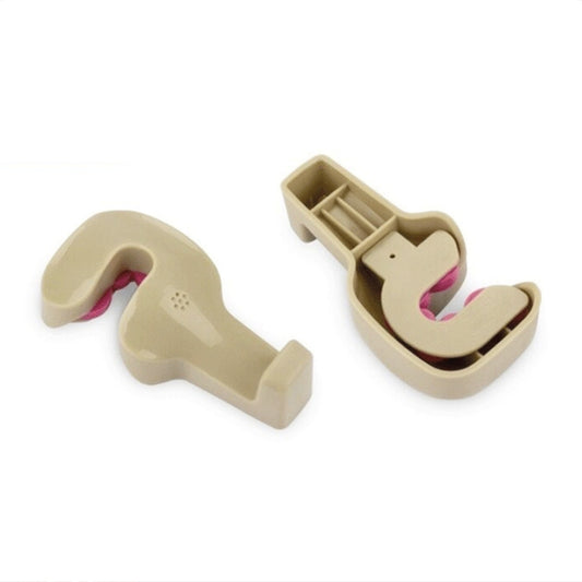 1 Pair Hidden Type Car Hook(Khaki) by buy2fix