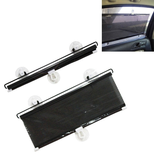 Pare-soleil de voiture rétractable pour fenêtre latérale d'automobile, taille: 60 cm x 40 cm, livraison de couleur aléatoire