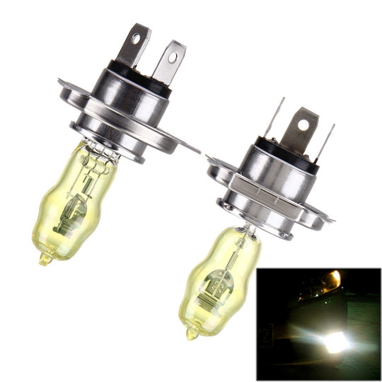 H4-Xenon-Glühlampen, reingelb, 12 V, 100/90 W