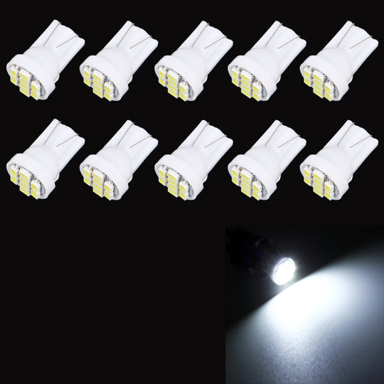 10 STÜCKE T10 8 LED Auto Signal Glühbirne (weißes Licht)