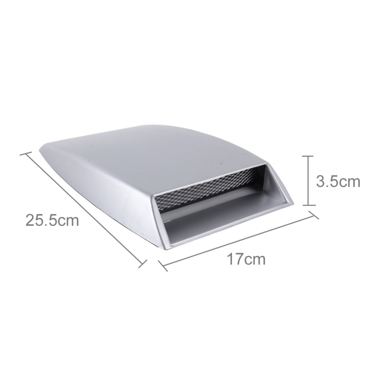 Car Turbo Style Air Intake Bonnet Scoop for Car Decoration(Grey) - Decorative Sticker by buy2fix | Online Shopping UK | buy2fix