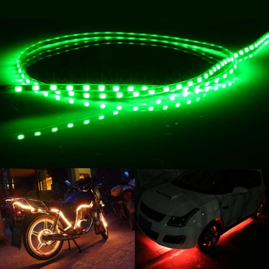 5 STÜCKE Normalerweise eingeschalteter Stil 45 LED 3528 SMD Wasserdichtes flexibles Auto-Streifenlicht für Autodekoration, DC 12 V, Länge: 45 cm