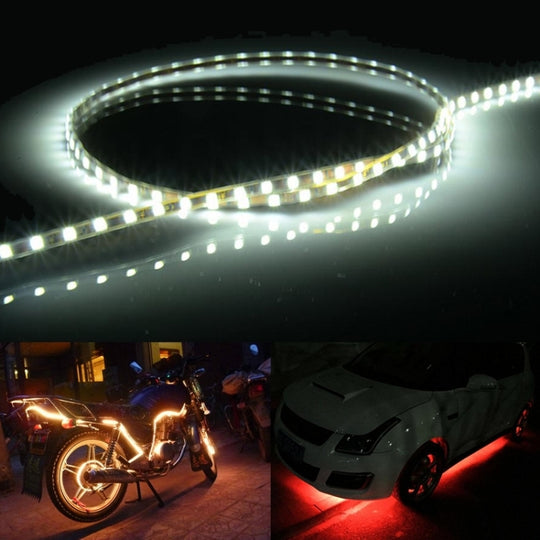 5 STÜCKE Normalerweise eingeschalteter Stil 45 LED 3528 SMD Wasserdichtes flexibles Auto-Streifenlicht für Autodekoration, DC 12 V, Länge: 45 cm