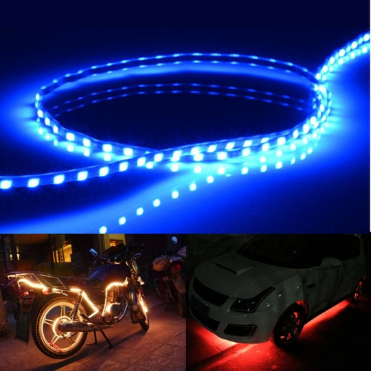 5 STÜCKE Flow Style 45 LED 3528 SMD Wasserdichtes flexibles Auto-Streifenlicht für Autodekoration, DC 12 V, Länge: 45 cm