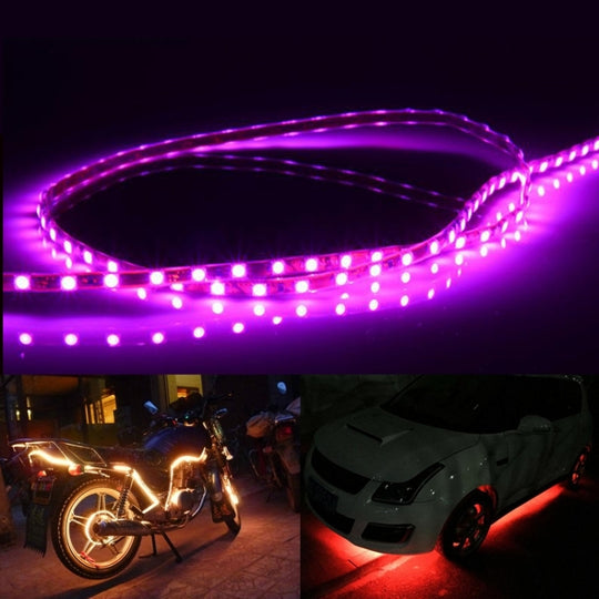 5 STÜCKE Flow Style 45 LED 3528 SMD Wasserdichtes flexibles Auto-Streifenlicht für Autodekoration, DC 12 V, Länge: 45 cm