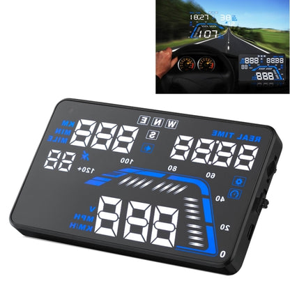 Q7 5.5 inch Car GPS HUD Vehicle-mounted Head Up Display Security System, Support Speed & Real Time & Altitude & Over Speed Alarm & Satellite Number, etc. - Head Up Display System by buy2fix | Online Shopping UK | buy2fix