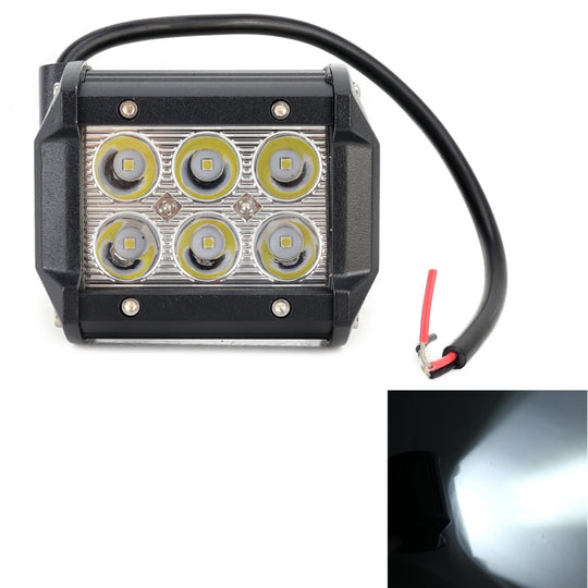 18 W CREE 6 LED-Weißlicht-Kondensator-Techniklampe / Wasserdichtes IP67-SUV-Licht, DC 10-30 V (Schwarz)