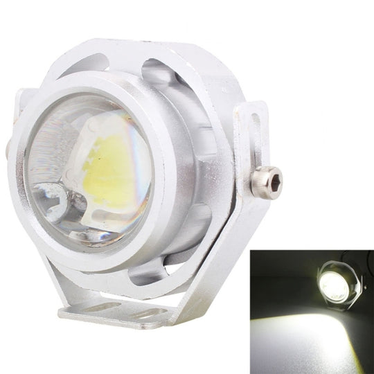 10W 500LM Weißlicht 6500K COB LED Verdrahtete Hexagon Eagle Eyes Auto-Nebelscheinwerfer, Kabellänge: 35 cm, DC 12-24 V (Silber)
