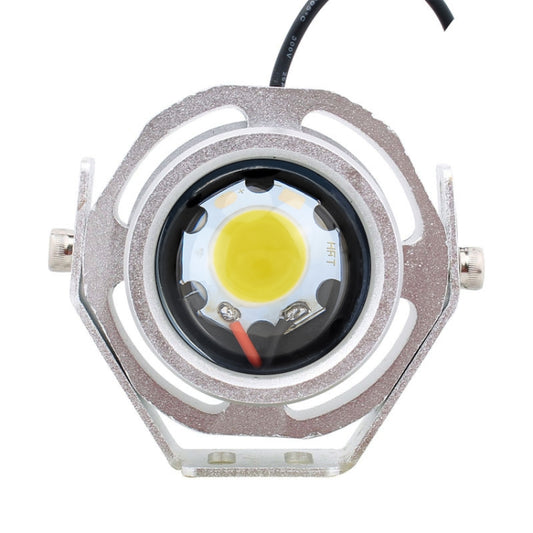 10W 500LM White Light 6500K COB LED Wired Hexagon Eagle Eyes Car Fog Lamp,Wire Length:35cm, DC 12-24V(Silver) by buy2fix