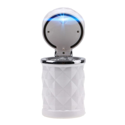 Diamond Facets Car Ashtray with LED Light(White) - Ashtrays by buy2fix | Online Shopping UK | buy2fix