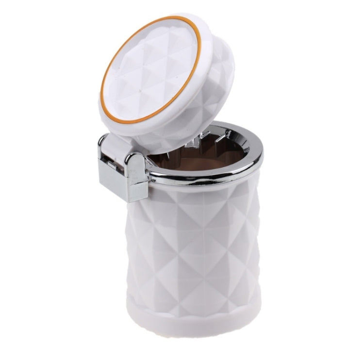 Diamond Facets Car Ashtray with LED Light(White) - Ashtrays by buy2fix | Online Shopping UK | buy2fix