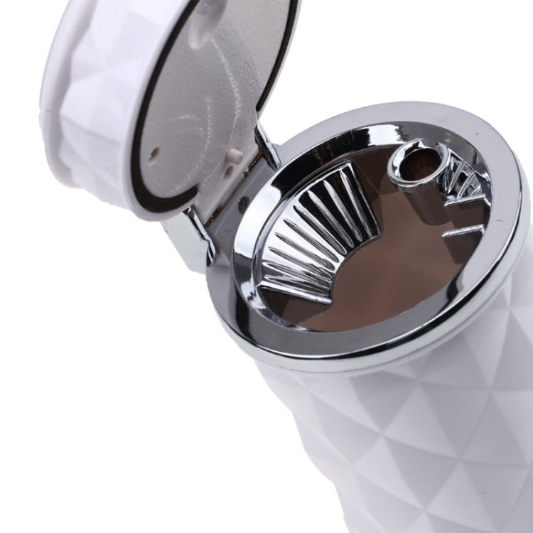 Diamond Facets Car Ashtray with LED Light(White) - Ashtrays by buy2fix | Online Shopping UK | buy2fix