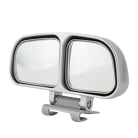 Left Side Rear View Blind Spot Mirror Universal adjustable Wide Angle Auxiliary Mirror(Silver) by 3R