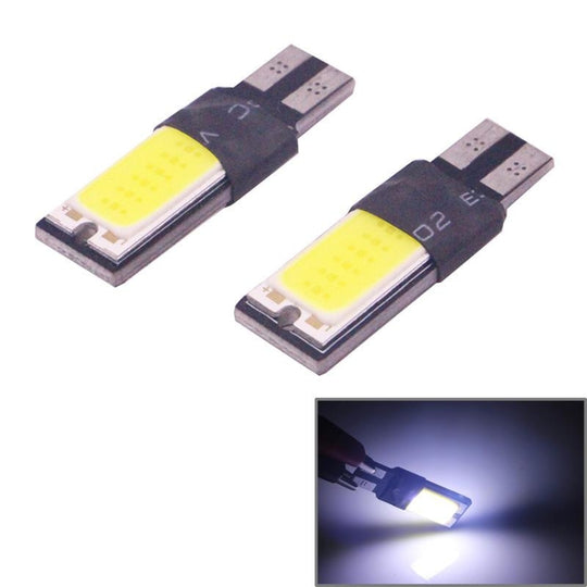 2 pièces T10 3W 160-180LM 2 LED bleu glace COB LED décoder la lampe de feux de gabarit de voiture, DC12V