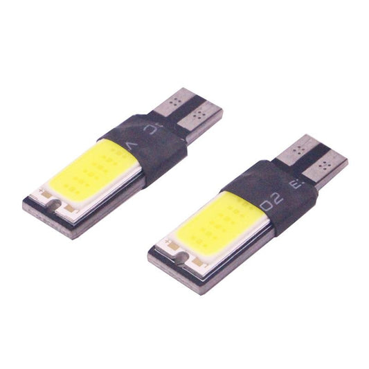 2 PCS T10 3W 160-180LM 2 LED Ice Blue COB LED Decode Car Clearance Lights Lamp, DC12V by buy2fix