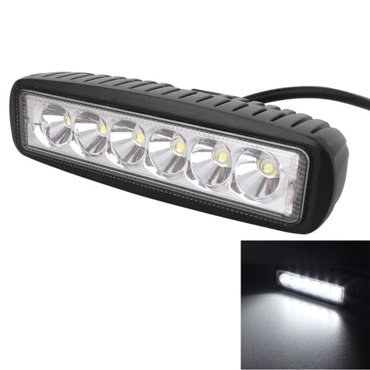 18W 1440LM Epistar 6 LED faisceau de fente blanc lampe de travail de voiture barre lumineuse étanche IP67, DC 10-30V