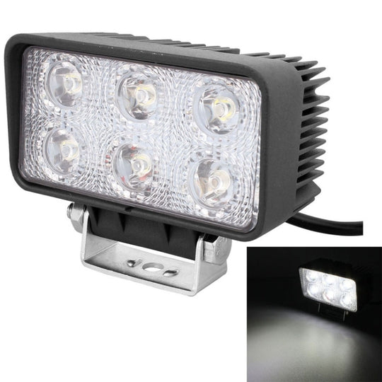 LML-1518 18W 1260-1350LM Epistar 6 LED blanc faisceau de 30 degrés lumière LED de voiture étanche IP67, DC 10-30V