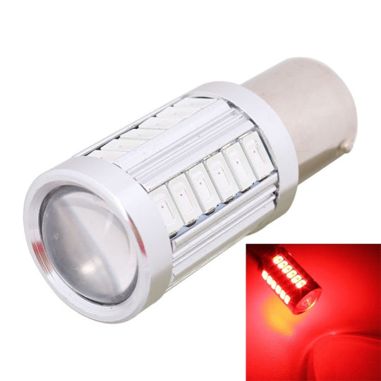 2 STÜCKE 1156/BA15S 16,5 W 1155LM 630-660 nm 33 LED SMD 5630 Rotlicht Auto Bremslicht Lampe für Fahrzeuge, DC12V (Rotlicht)