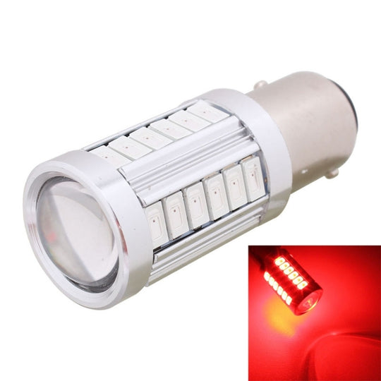 2PCS 1157/BAY15D 16.5W 1155LM 630-660nm 33 LED SMD 5630 Rotlicht Auto Bremslicht Lampe für Fahrzeuge, DC12V (Rotlicht)