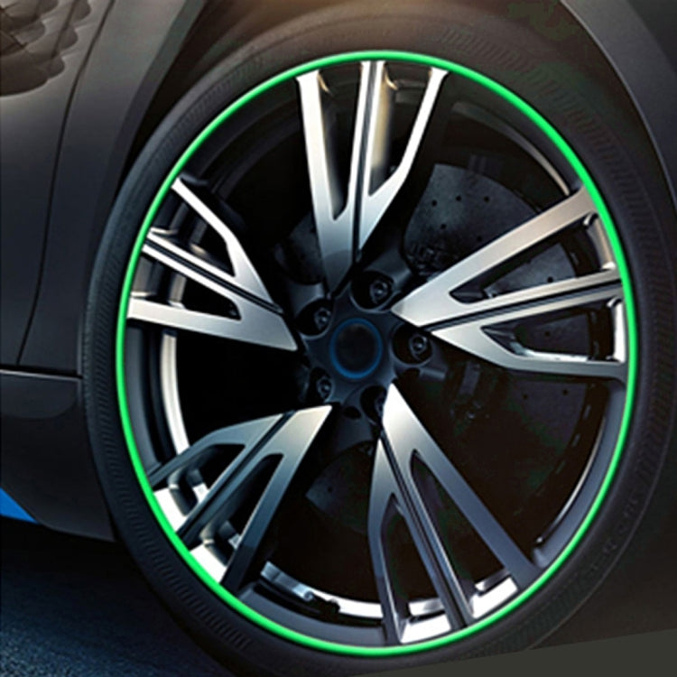 Universal Decorative Scratchproof Stickup 8M Flexible Car Wheel Hub TRIM Mouldings Decoration Strip(Green) - Decorative Strip by buy2fix | Online Shopping UK | buy2fix