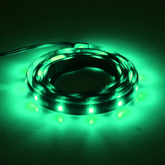 5 PCS 120 cm 60 LED bande lumineuse de voiture flexible étanche, DC 12 V (lumière verte)