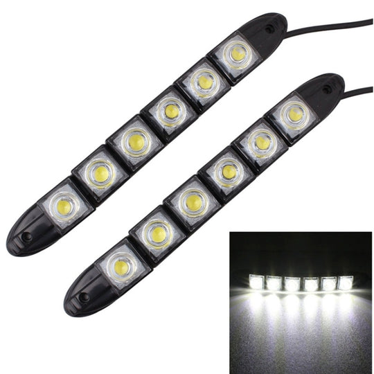 MZ 3W 2 STÜCKE 160LM 6 LED SMD 5050 Flexible Schlange LED Auto Tagfahrlicht, DC 12V