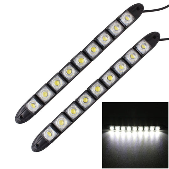 2 STÜCKE 4,5 W 9 LED SMD 5050 Flexible Schlange LED Auto Tagfahrlicht, DC 12 V