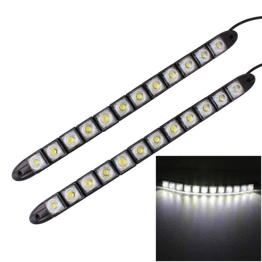2 STÜCKE 6W 12 LED SMD 5050 Flexible Schlange LED Auto Tagfahrlicht, DC 12V