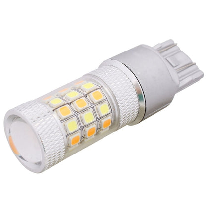 T20/7443 8W 420LM White + Yellow Light 42 LED 2835 SMD Car Brake Light Steering Light Bulb, DC 12V - In Car by buy2fix | Online Shopping UK | buy2fix