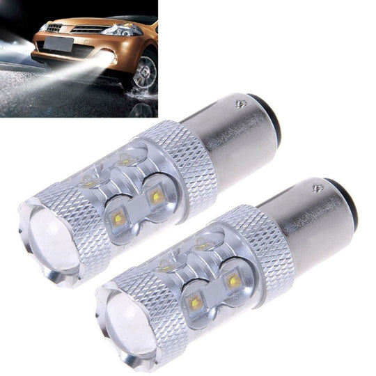 2PCS 1156/BA15S 650 Lumen 50W 10-3535-LEDs 6500K Weißlicht-Blinker, DC 12-24V
