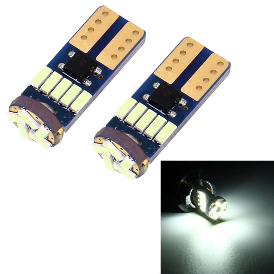 2 pièces T10 3W 450LM lumière blanche 15 LED 4014 SMD LED décoder sans erreur Canbus lampe de dégagement de voiture, DC12V