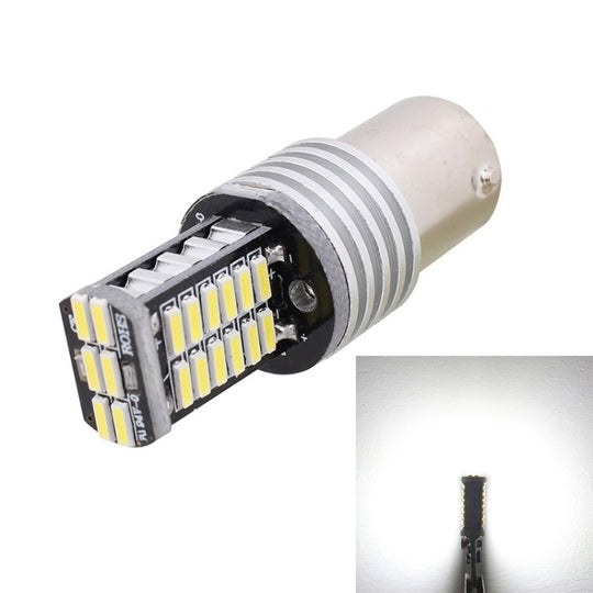 2 pièces 1156/BA15S 6W 30SMD 4014 900LM lumière blanche 6500K décodage LED frein/feu de direction de voiture