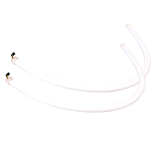 2 PCS 6W 360LM 6500K 597-577nm White + Yellow Wired LED Tube Daytime Running Light DRL Steering Lamp, DC12V, Lamp Length:60cm by buy2fix