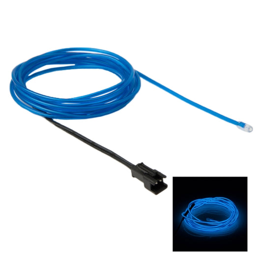 EL Cold Blue Light Waterproof Round Flexible Car Strip Light with Driver for Car Decoration, Length: 2m(Blue) - Atmosphere lights by buy2fix | Online Shopping UK | buy2fix