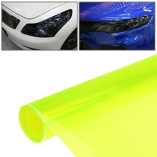 Protective Decoration Flash Point Car Light Membrane /Lamp Sticker, Size: 195cm x 30cm (Fluorescent Green) by buy2fix