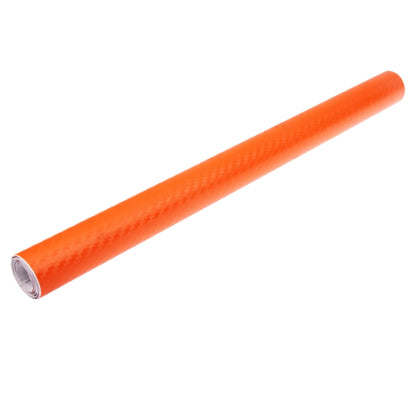 Car Decorative 3D Carbon Fiber PVC Sticker, Size: 127cm x 50cm(Orange) by buy2fix