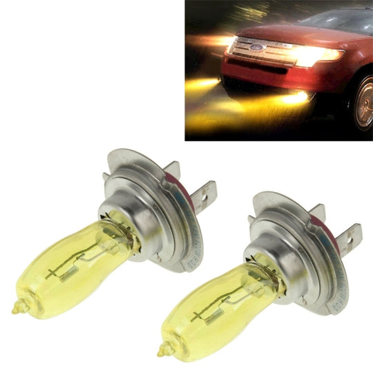 2 ampoules halogènes H7 HOD 12V 100W 2400 LM 3500K, phares à lumière jaune