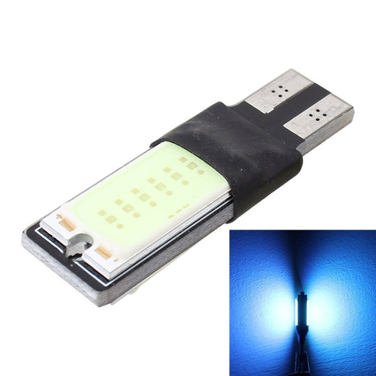 2 pièces T10 6W 180LM lumière bleu glace Double face 2 COB LED décodage Canbus sans erreur lampe de lecture de dégagement de voiture, DC 12V