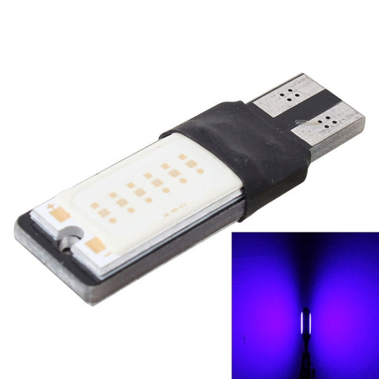 2 pièces T10 6W 180LM lumière bleue Double face 2 COB LED décodage Canbus sans erreur lampe de lecture de dégagement de voiture, DC 12V