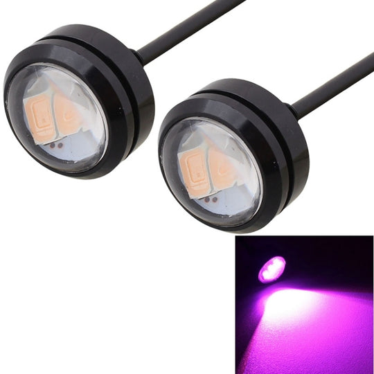 2 STÜCKE 22,5 mm 1,5 W 150 LM Rosa Licht 3 LED SMD 5630 Scheinwerfer Adlerauge Licht Tagfahrlicht für Fahrzeuge